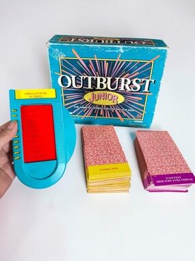 Vintage Outburst Junior Board Game Complete Kids Family Party Game 1989